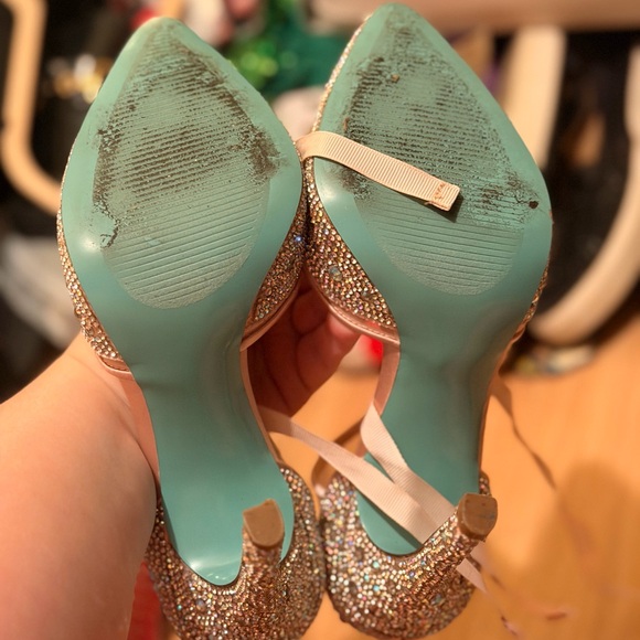 Elegant Rhinestone Heels- Betsey Johnson - Picture 6 of 7